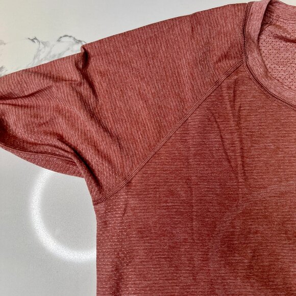 Lululemon  Swiftly Tech Long Sleeve Shirt 2.0 *Race Length Spiced Chai/Pink Rose - Picture 9 of 15